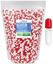 XPRS Nutra Taille 0 Capsules vides - 5000 Compte Capsules de gélatine vides - Pills Bricolage Capsule Remplissage - Pure Pilule à Pilule pour Suppléments Do-It-Youlf (Rouge/Blanc)