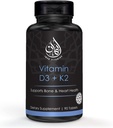 Vitamine halale D3 avec comprimés à croquer K2 - Vitamine D 2000 iu + Menaquinone-7 (MK7) )?Appuye la santé cardiovasculaire, les os et la santé des muscles