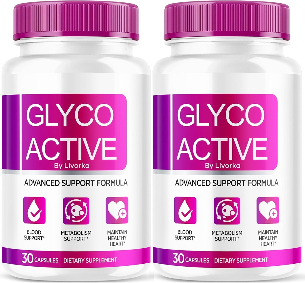 Glyco Active, Glyco Active Capsules, Glyco Active Advanced Formula, Glyco Active All Natural Formula Pills, Glyco Active Capsulas Reviews, 60 Capsules pendant 2 mois