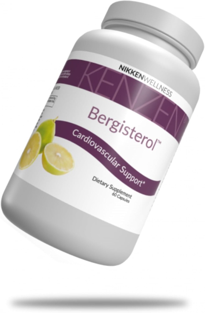 Italien Citrus Bergamot Supplement Capsule pour Nikken Kenzen Bergisterol - Bioflavonoïdes Citrus Bergamot Supplement avec extrait indien de fruits de Gooseberry Amla - Suppléments pour les femmes et les hommes, 60 Capsules