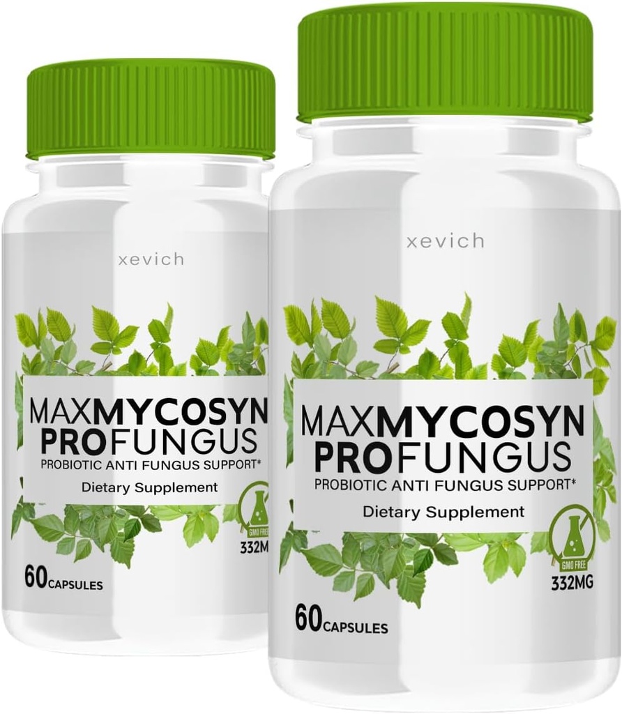 Max Mycosyn Pro Fungus - MaxMycosyn ProFungus Formule avancée (2 Pack, 120 Capsules)