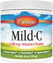 Carlson - Mild-C, poudre de vitamine C, soutient la fonction immunitaire saine, 6 oz (170 g)