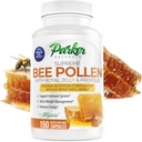 Parker Naturals Supreme Bee Pollen Capsules, 3520 mg Royal Jelly, Bee Pollen et Bee Propolis Capsules, Supplément Natural Bee Pollen pour Adultes, 150 Capsules