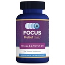 Focus Relief Plus Formule oeil sec (90 ct. 30 jours d'approvisionnement) Supplément œil sec Oméga 3 - Supplément oeil sec - Oméga 3 Huile de poisson pour œil sec
