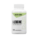 Supplément NutraBio L-Leucine - Acides aminés optimaux pour la croissance et la récupération musculaires - Sans ferment naturel Supplément Acides aminés Leucine - Vegan, Non-OGM, Sans gluten - 400mg, 180 Capsules