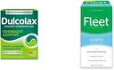 Dulcolax Overnight Relief Laxative 50 Count & Fleet Saline Enema Adult Constipation Relief 4 Bottles
