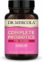 Dr Mercola Complete Probiotics for Women - Supports Gut, Vaginal & Immune Health - Contient Lactobacillus Strains - Non-OGM, sans gluten et sans soja - 30 capsules (30 portions)