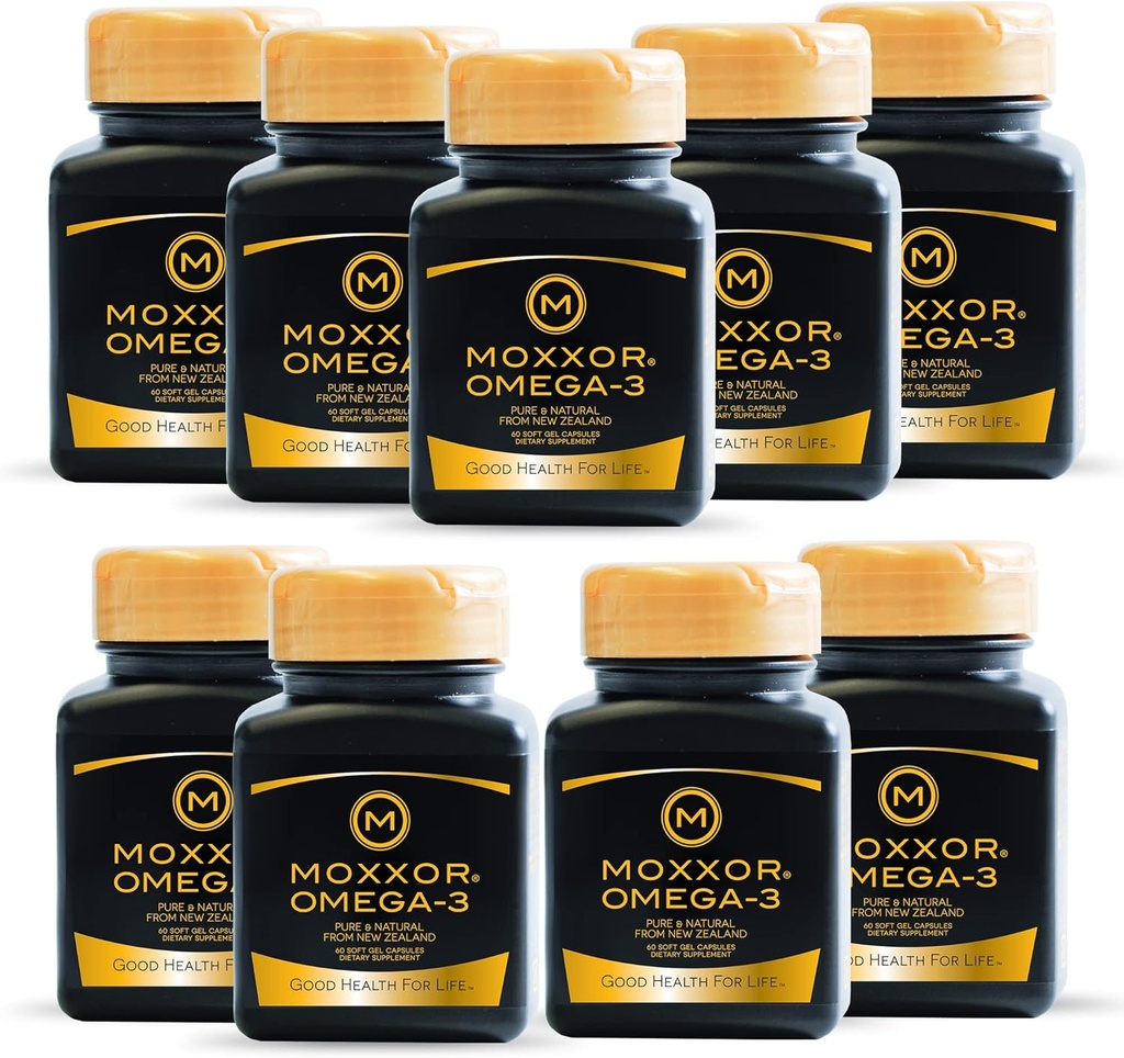 Omega 3 New Zealand Green Lipped Mussel Oil Gels doux pour le soutien et la mobilité conjointe, le Cœur et l'Immune Support, sans arrière-goût de poisson, 9-Pack, 540 gelsoft, gels 2-Soft par jour, 270 jours d'approvisionnement