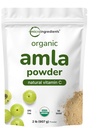 Micro-ingrédients Poudre d'amla biologique (Amalaki) de 32 oz, Inde Origine Poudre de baies d'oie Riche en vitamine C, antioxydants, soutient la santé immunitaire, digestive et de la peau, non-OGM, végétalien et kéto