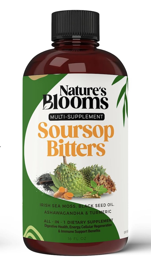 Sursop Bitters Liquid Supplement, 16 oz. Les meilleurs amers de la nature.