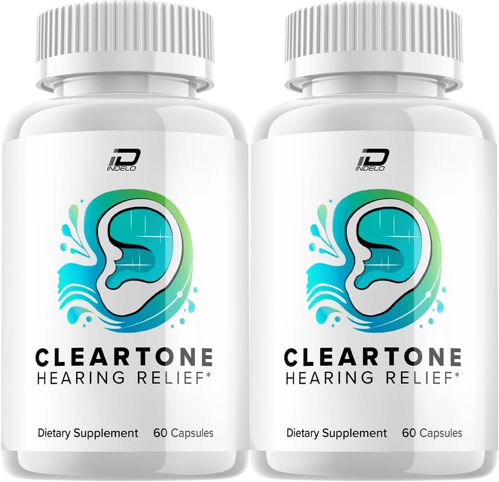 ClearTone complément de soutien de l'oreille saine, soulagement des sonneries d'oreilles claires, traitement de l'acouphène ClearTne, formule avancée tonique claire pour les avis de soutien auditif (2 pack - 120 capsules)