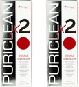 Wellgenix Puriglean x2 Detox Cleanse - Double Strength Deep System Cleanser - Formulé avec deux mélanges exclusifs uniques pour le nettoyant le plus fort, supprimer les toxines - 16 oz, 4 capsules, 2 pack