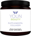 Young Beauty Supplémental Collagen Powder by Holistic Plastic Surgeon Dr Anthony Youn, 30 portions (non aromatisées) – Fortigel, Fortibone & Verisol Multi-Collagen Peptides pour la santé de la peau