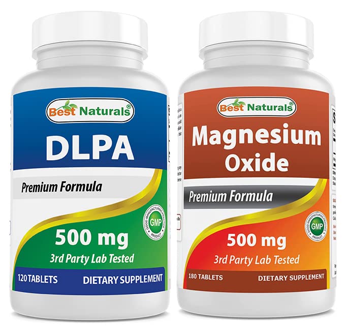 Best Naturals DLPA 500 mg & Magnesium Oxide 500 mg