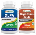 Meilleurs naturels DLPA 500 mg et oxyde de magnésium 500 mg