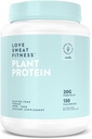 Love Sweat Fitness Bio Vegan Protéines Poudre de Vanille 28 portions, 20g de protéines, Pas de sucre, Vegan, Sans gluten, Non-OGM