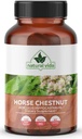 Extrait de châtaigne de cheval Aescin 20% - 1000mg Capsules végétaliennes Supplément à base de plantes - Non-OGM, sans gluten - - Deux mois d'approvisionnement (120 Nombre) (1)