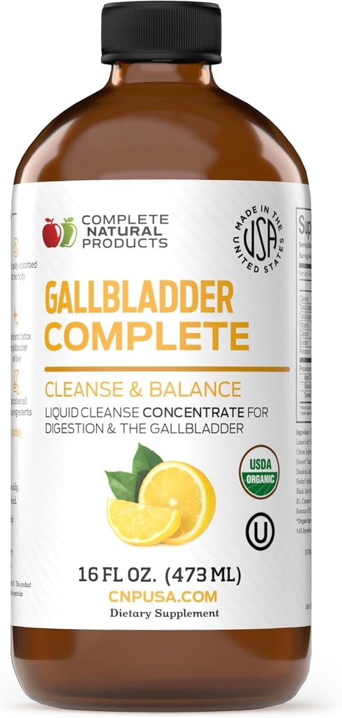 Produits naturels complets Gallbladder Complete 16oz, Chanca Piedra 16oz, Foie Complete 16oz