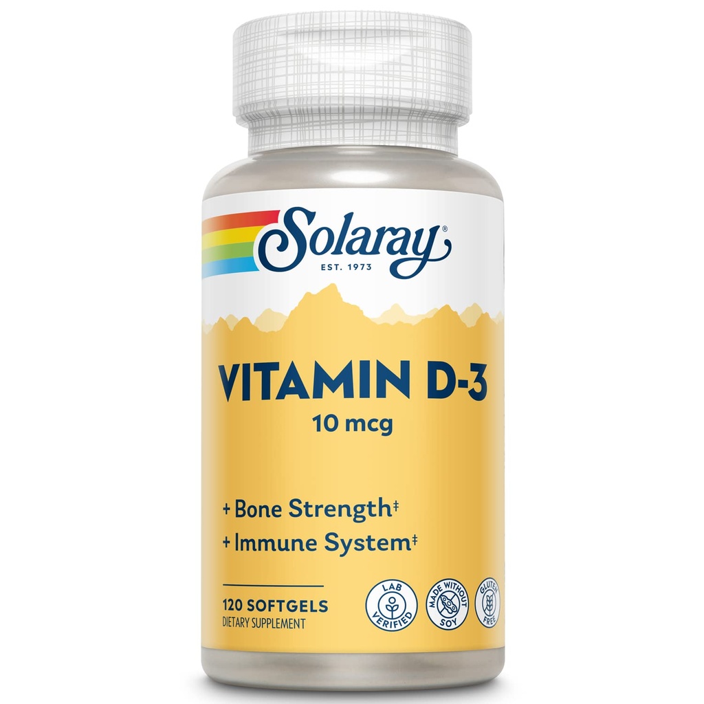 SOLARAY Vitamine D-3-400 UI