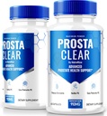 NutraRize (2 Pack) Prosta Clear - Supplément Premium pour soutenir la chaleur de la prostate, Toutes les capsules naturelles pour le contrôle de Regain et pour la santé globale, ProstaClear pilules Avis (120 Capsules)