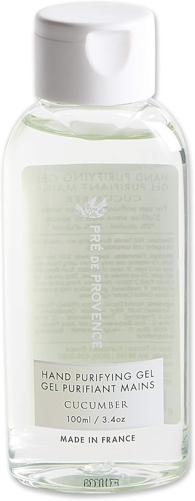 Pre de Provence Le gel hydratant à base d'alcool hydrate et adoucit les mains, 3.4 Onces fluides, concombre