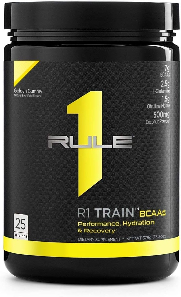 Règle 1 Protéines Un R1 Train Bcaas 25 Servir Gummy d'or, 378 Gram