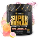 ALPHA LION Core Pre Workout avec Créatine pour la performance, Beta Alanine pour le muscle, L-Citrulline pour la pompe et la caféine tri-source pour l'énergie durable (30 services, King Lemonade Flavor)