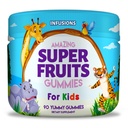 Infusions Gommies Super Fruits pour Enfants 90 Comte Mélange Antioxydant Soft et Delicious Vegan Friendly Gluten Free Non-OGM