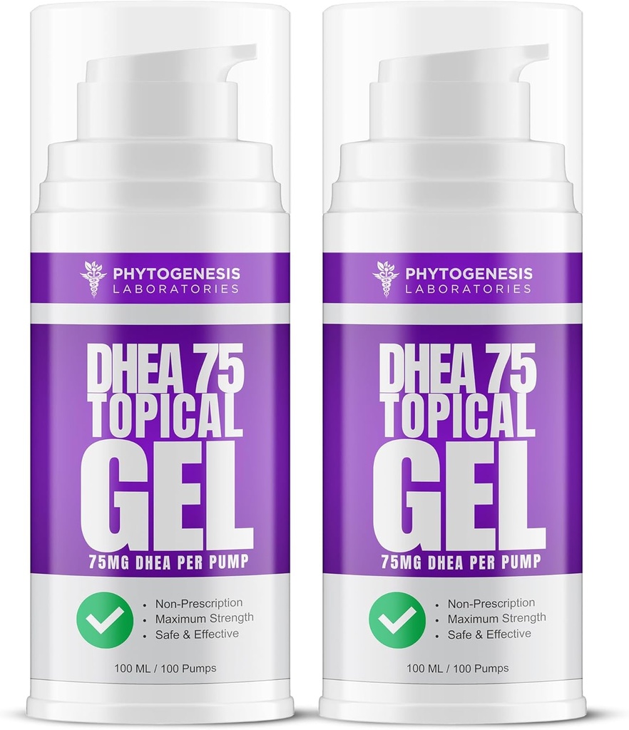 DHEA 75 – 75mg DHEA par pompe – favorise le vieillissement en santé, l'humeur en santé, le soutien immunitaire, les niveaux équilibrés et la santé globale – un mois d'approvisionnement (2)