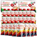 Pochettes à smoothie de fruits Banana Berry- 2 paquets, 24 pcs Smoothie Replacement des repas - USDA Snacks bio sains pour les adultes, Pousses à pression pour les boissons pour les adultes, aliments doux, collations sans lait sans gluten