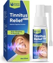 TUHIMO Acouphène Rëliëf pour les oreilles à sonnerie, Spray de traitement naturel efficace à l'acouphène, 30ml-bleu