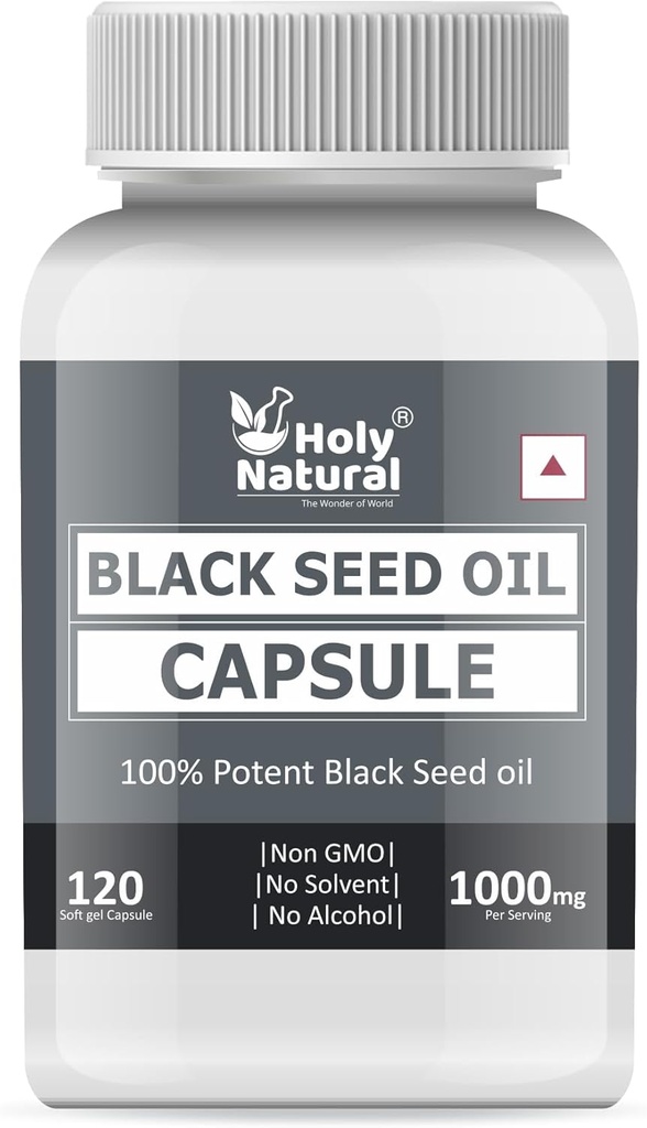 Black Seed Oil Softgel Capsule – 500mg (120 Softgel) Premium Qualité Cold Pressed Nigella Sativa Seeds Oil I 2 Mois Supplément I Riche Thymoquinone, Vitamine E & Omega 3 6 9