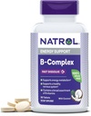 Natrol, B-Complex Comprimés à dissolution rapide, supplément favorise l'énergie et soutient un système nerveux sain, 90 comtes