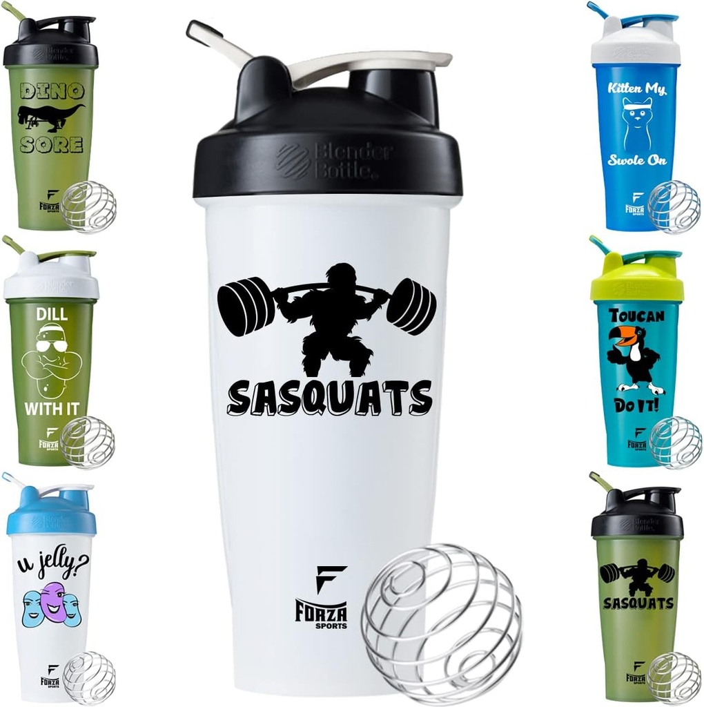 Bouteille de mélangeur de sport Forza x Classic 28 oz. Shaker - Sasquats - Noir