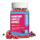 Magnésium Gommies 800mg - Complexe Vitamine D3, C, B6, B12 et zinc avec Magnésium Glycinate, Citrate & Malate, Magnésium complexe Gommies pour Muscle, Mood & Energy, Vegan 60 comtes