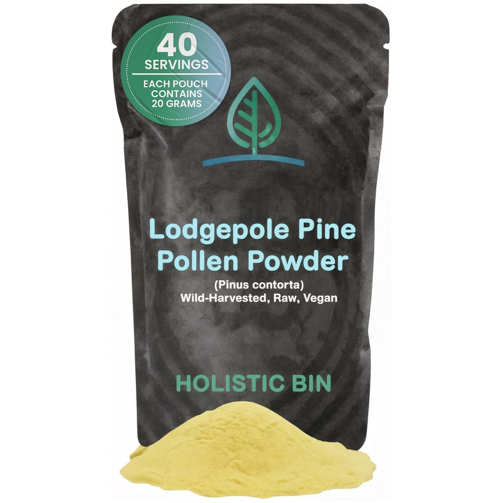 Pine de pignon biologique de qualité pharmaceutique, récolte sauvage, Pine d'or du Canada Pollen.