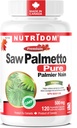 Nutridom Saw Palmetto 500mg, Non-GMO, Vegan, Gluten Free, Soy Free, and Dairy Free (120 Count)