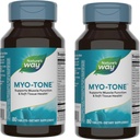 Myo-tone de la nature - Fonction musculaire et santé tissulaire douce* - Avec magnésium, vitamines et vitamines B – Sans gluten et végétarien - 80 comprimés (2 paquets)
