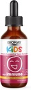 BIORAY Kids NDF Immune, Blueberry - 2 fl oz - Soutien immunitaire et détachant de toxines - Non-OGM, Vegan, Sans gluten - Env. 30 portions