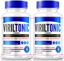 NutraRize (Pack of 2 VirilTonic Capsules for Men, Premium Formula for Overall Performance Support, All Natural Supplement for Health and Wellness, VirilTonic24 Reviews (120 Capsules)