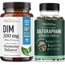 Complexe Sulforaphane avec supplément DIM de 200mg pour l'équilibre astrogénique amélioré pour les femmes.