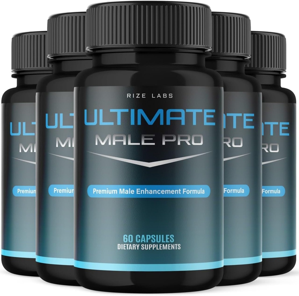(5 Pack) Ultimate Male Pro Capsules for Men, Ultimate Male Extreme Supplement,All-Natural Support for a Healthy Active Lifestyle, UltimateMalePro Reviews (300 Capsules)