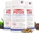 Supplément de pression artérielle pour aider à réduire la pression artérielle élevée naturellement, CoQ10, Oxyde nitrique, Aile noire sans or, Omega 3, L-Theanine, Vitamine D3 pour le soutien de la pression artérielle