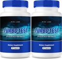 ize labs TurboTest Dietary Pills for Men, TurboTest Capsules for Healthier Body, TurboTest Maximum Strength Formula, TurboTest Advanced Complement Reviews (120 Capsules) (Pack de 2)