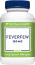 La vitamine Shoppe Feverfew 380MG, une plante traditionnelle, une fois par jour (100 capsules)