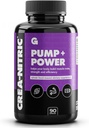 Gains en vrac Crea-Nitrique, supplément de préentraînement en nitrate de créatine, soutien à l'oxyde nitrique, sans gluten, favorise la force musculaire, la pompe et l'énergie non-stim, suppléments pour les hommes et les femmes, 90 capsules