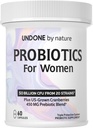 Probiotic for Women, 50 Billion CFU Women's Probiotics with Prebiotics, Plus US-Grown Cranberry, GI Support, Women's Health, Triple Protection System, Delayed Release, 60 Capsules
