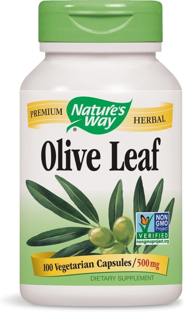Feuille d'olive naturelle, 100 capsules (paquet de 2)