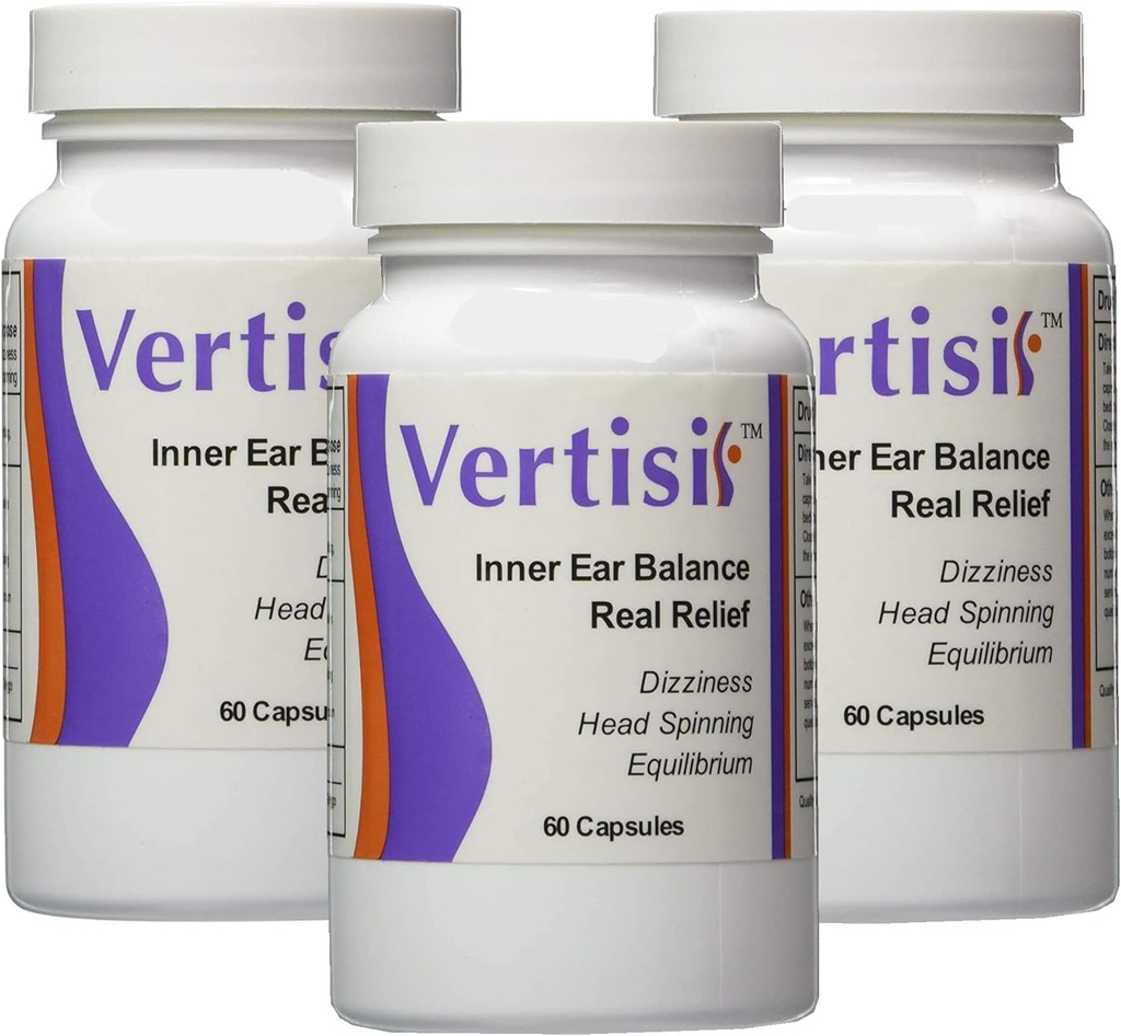 Equitab Vertisil Vertigohelp to Relieve Vertigo Symptômes incluant les étourdissements et le pack de contrôle de la nausée 3