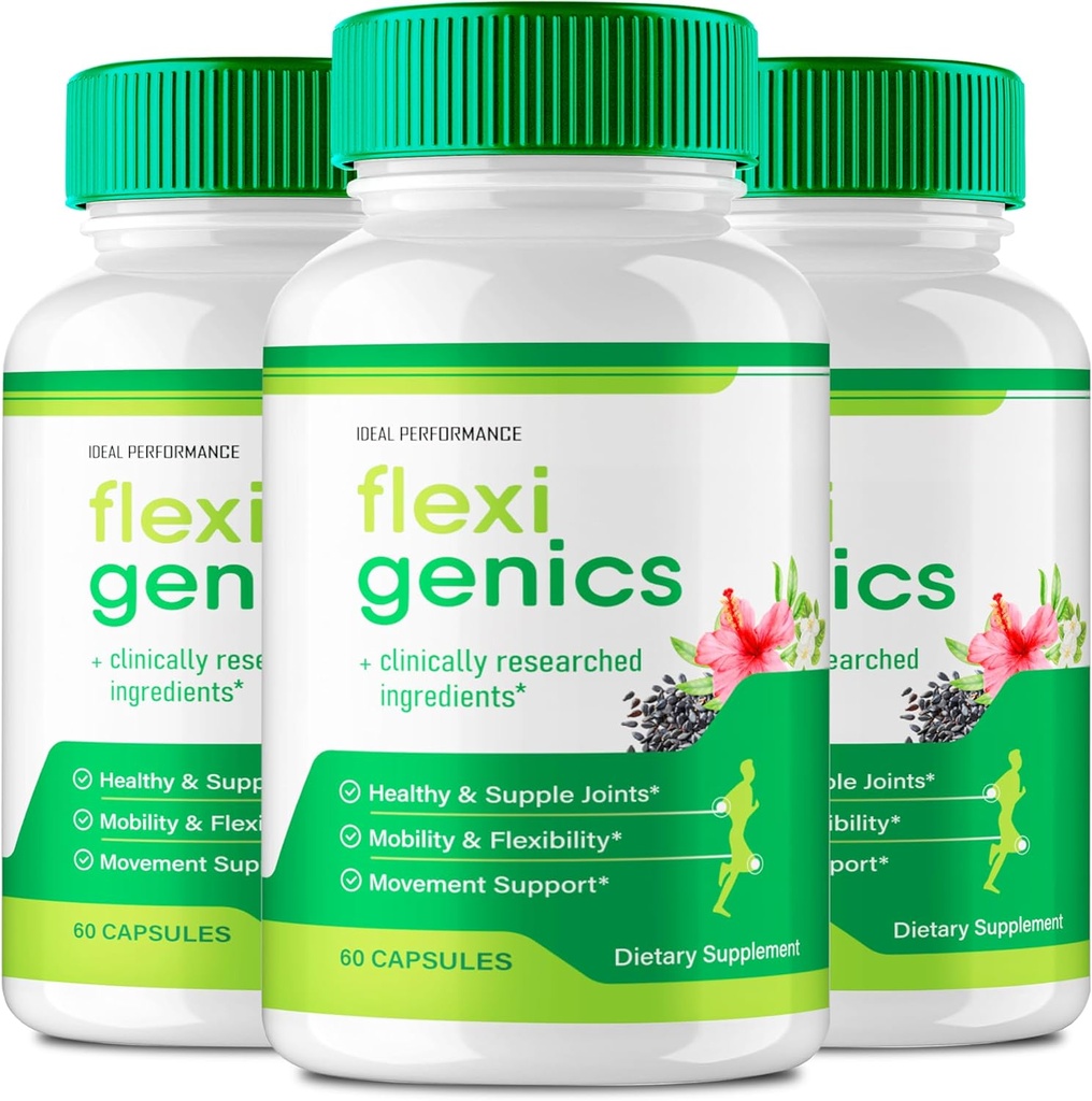 Flexigenics Capsules, Flexigenics Supplément pilules, Flexigenics - Résistance maximale, Flexi Genics Formule avancée pilules, Flexi Genics Toutes les formules naturelles, Flexigenics pilules Critiques (3 Pack)